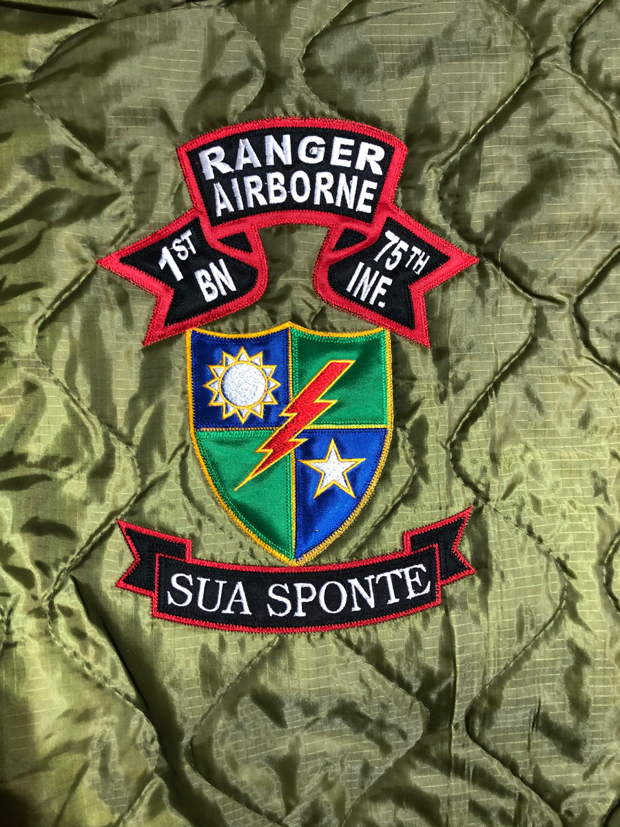 1st Ranger Battalion OLD SCROLL Poncho Liner – MJN Clothing Company