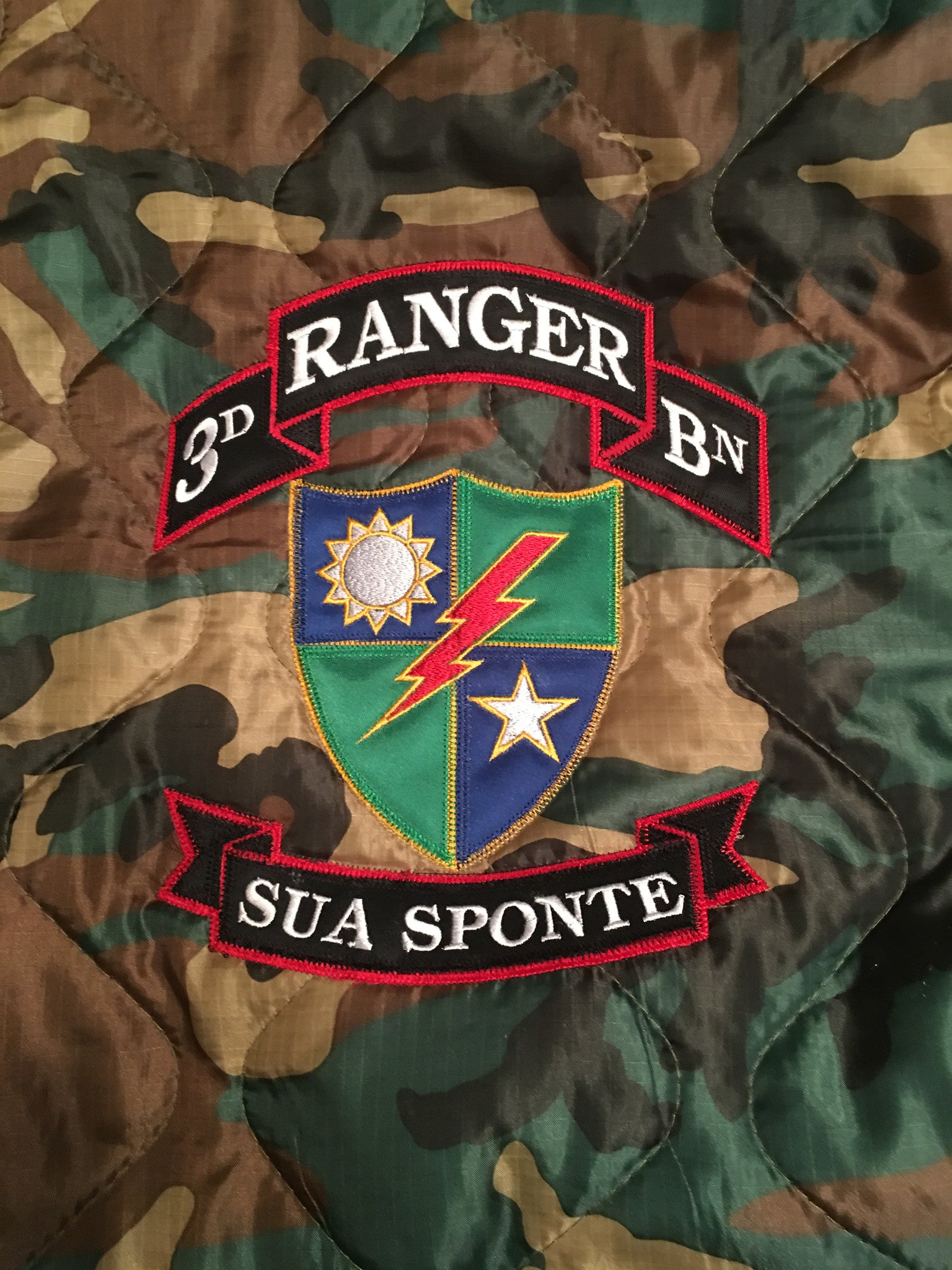 3d Ranger Battalion Poncho Liner -- Woobie!
