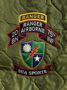 2d Ranger Battalion OLD SCROLL Poncho Liner