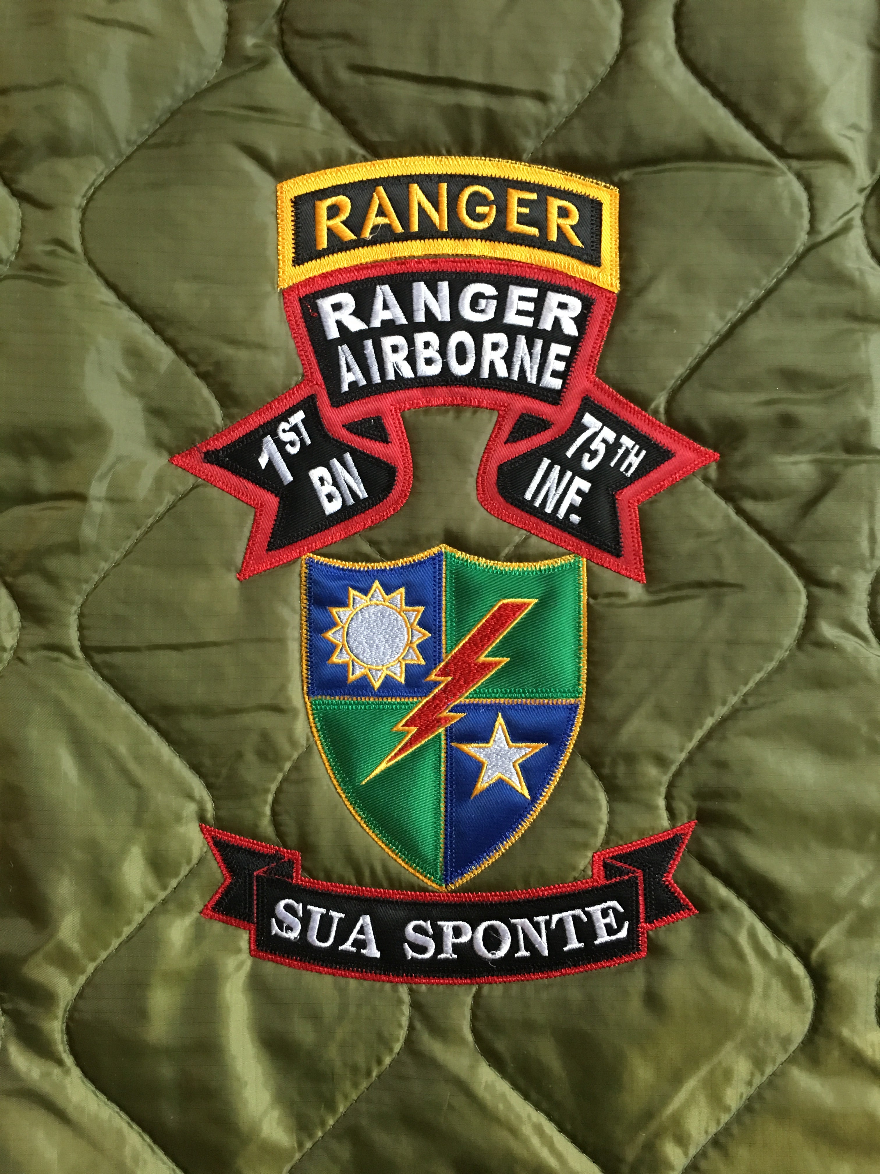 1st Ranger Battalion OLD SCROLL Poncho Liner