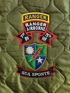1st Ranger Battalion OLD SCROLL Poncho Liner