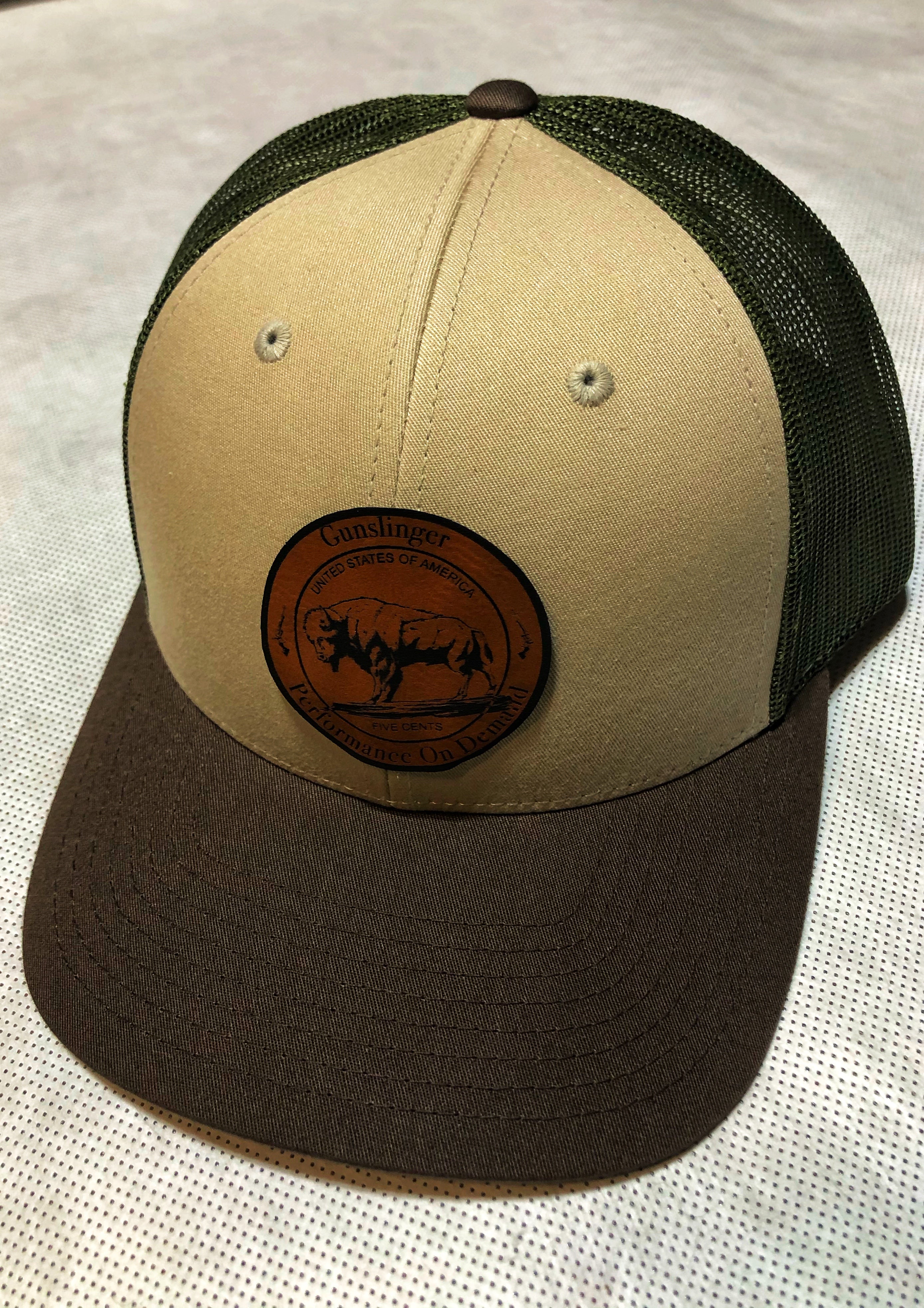 Leather Coin Trucker Hat